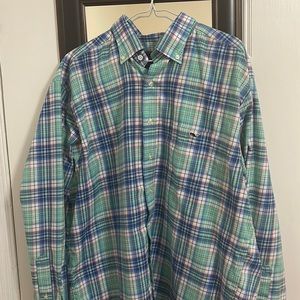Plaid Vineyard Vines XL button down Tucker Shirt